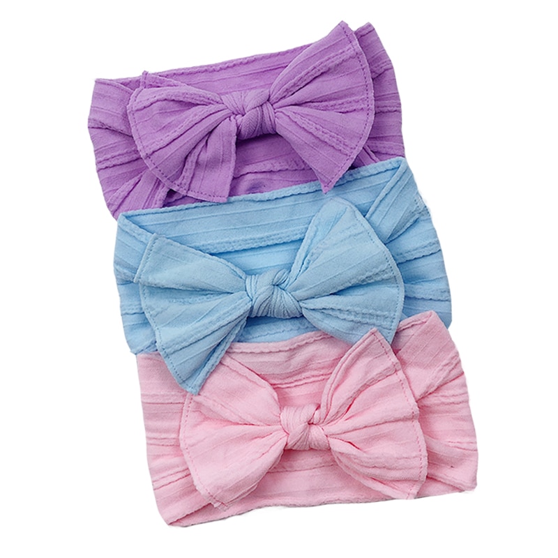 Elastic Baby Head Turbans (3 pcs)